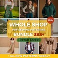 Whole Bundle Sewing Patterns | PDF Store Bundle | Cute Patterns Set of Linen Dress, Pants, Skirt, Blouse, Corset, Vest, Cottagecore Vintage