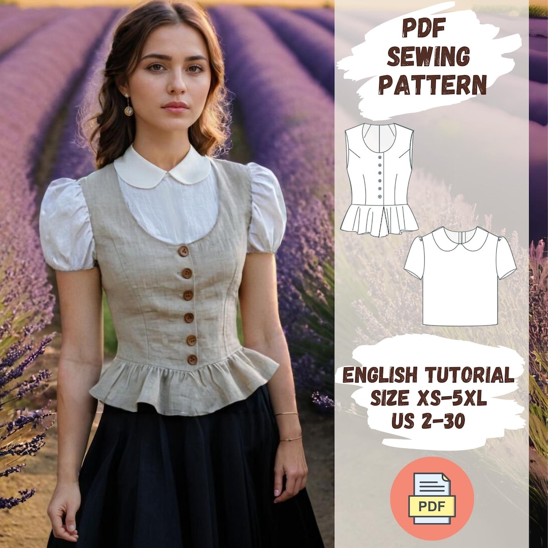 Quilting Stitch Button Up Vest main image 1