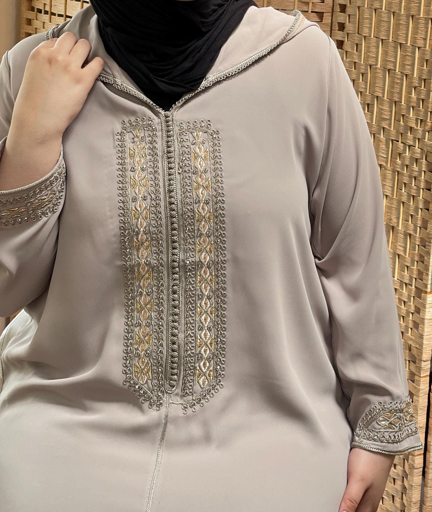 Jalaba 2021 Jalaba 2019 Noir Trendy Moroccan Jellaba, Black