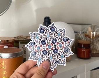 Posavasos de cerámica persa: juego de 2, diseño turco marroquí