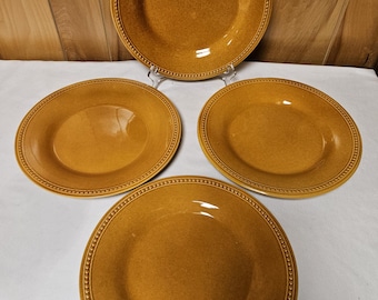 Plato llano de jengibre Spice Route de Pier 1 Imports, 27,3 cm (10 3/4"), juego de 4, para comedor y cocina.