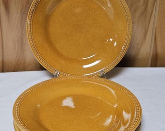 Pier 1 Imports Spice Route Ginger Plato llano de 27,3 cm (10 3/4") Juego de 4 platos para comedor y servir en la cocina