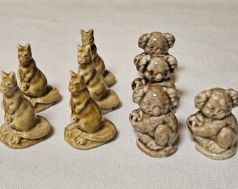 Wade Whimsies Lot Of 18 Australian Australia Figurines Koala Kangaroo England Collectible