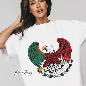 Patriotic Eagle Mexico Personalised PNG Mexican Flag National day digital Latino Sublimation Digital Download Patriotic Mexican Design