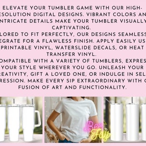 May include: Three white stainless steel tumblers with lids and straws. The tumblers have a handle on one side. The tumblers are on a white surface. The text "Bee Fay" is visible in the lower right corner of the image.