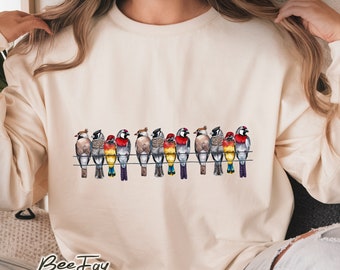 Bird Nerd Shirt Design Bird Watching PNG Bird Lover Tee Nature Sublimation PNG Bird Watcher Gift Bird Lover Digital Download