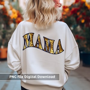 Faux Sequin Mama PNG Digital Design, Mama Sublimation, Sequin Alpha Png, Faux Letters, Trendy Png, Glitter Mama Design