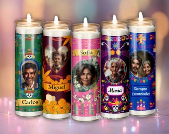 Tall Cylinder Candle Labels, Printable Stickers