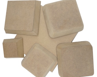 Square overmold ceramics, pottery, various sizes