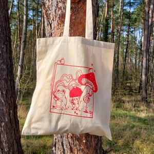 Tote bag, Tragetasche, Frösche, Cottage core