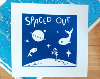 Kunstdruck „spaced out“