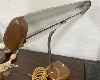 Midcentury Hitachi Desk Lamp | Tubelight | Space-age Design