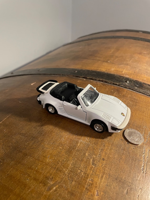 MC Toy Porsche 911 Turbo Flat Nose Cabriolet White 1:36 Model Car