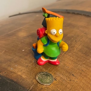 Vintage 1990 Bart Simpson pencil topper
