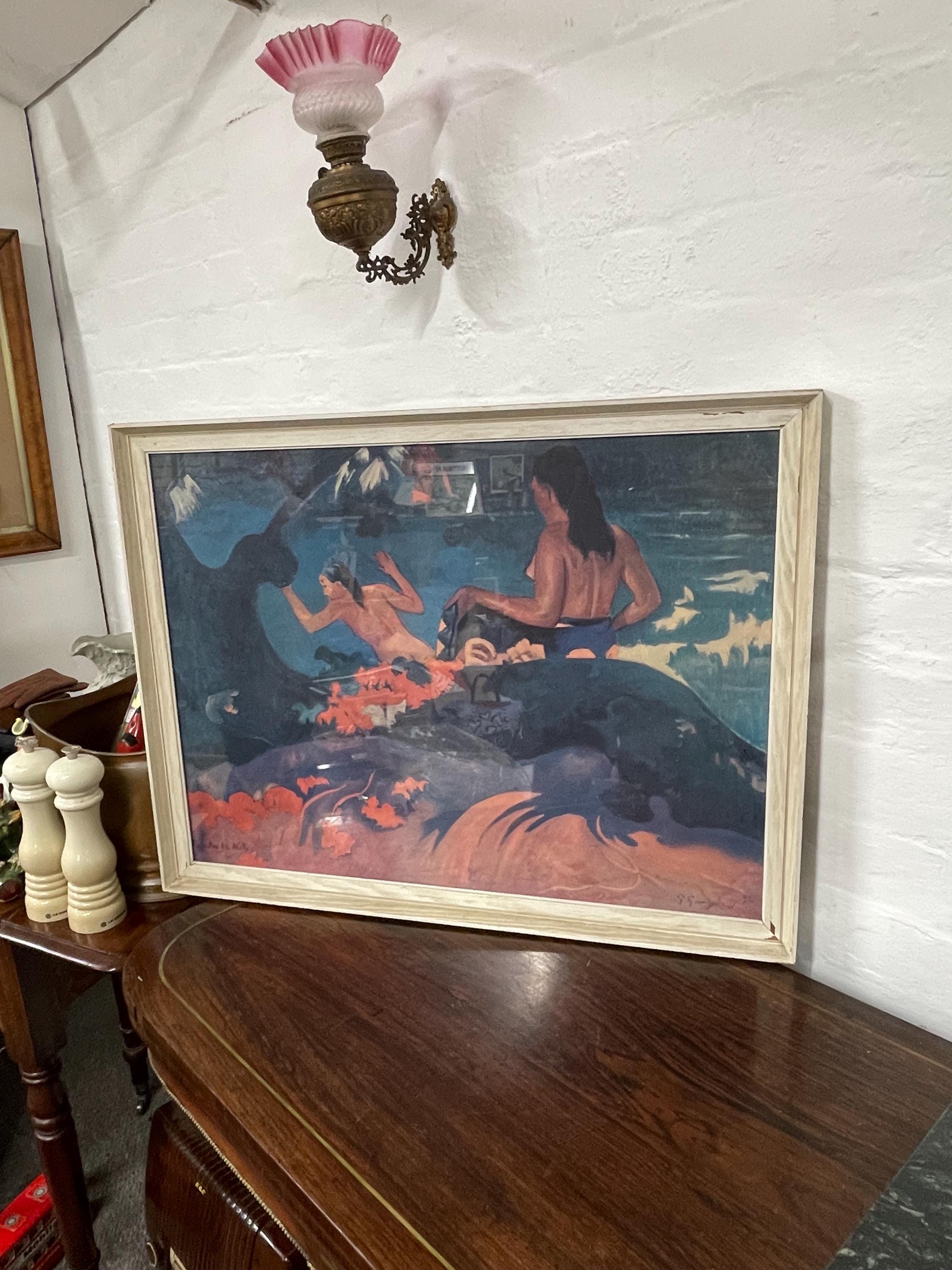 ポール・ゴーギャン 絵画、海辺で（Fatata te Miti） 絵画、海辺で