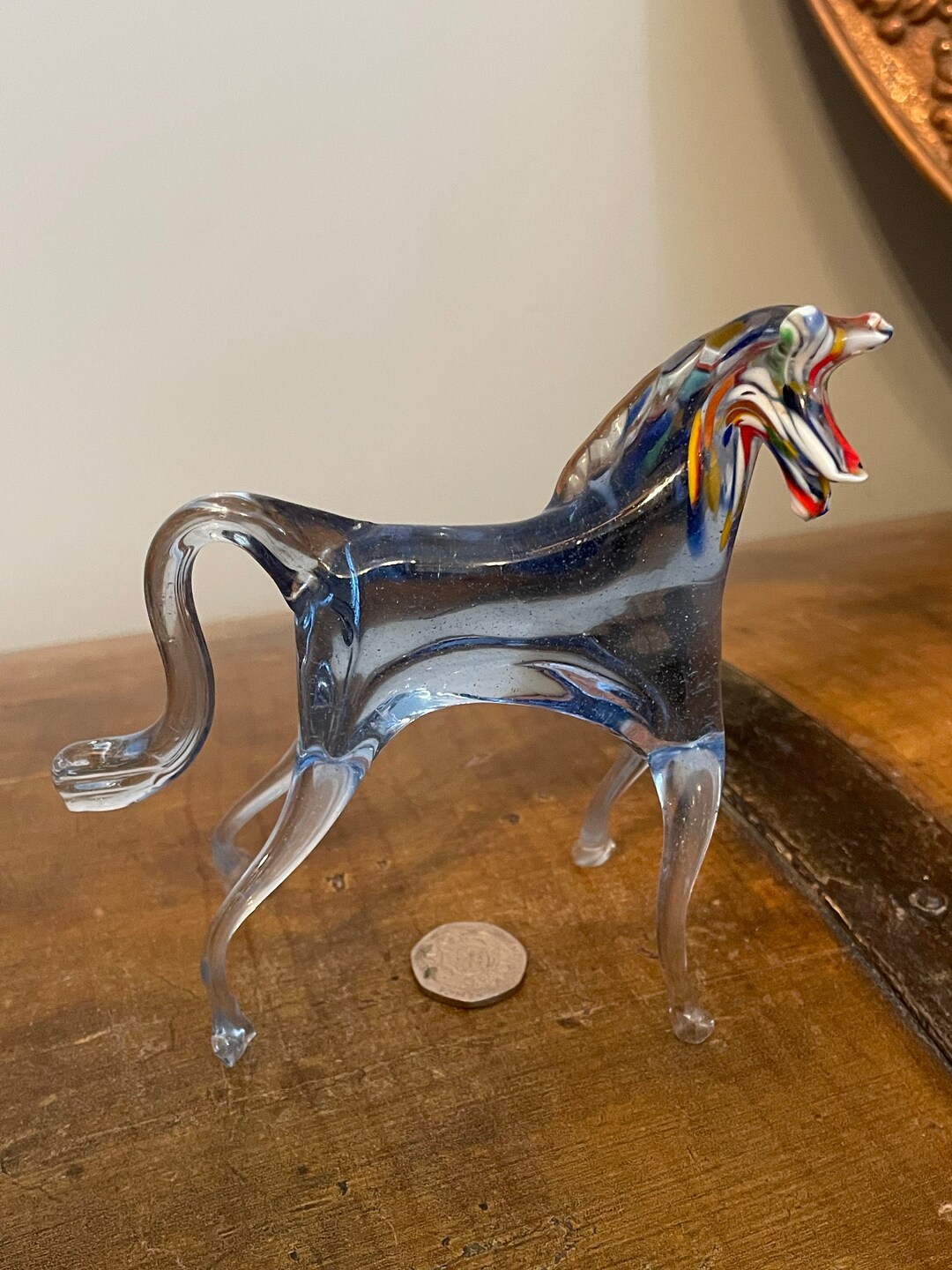 Vintage glass Horse Figurine by Armando Jacobino Etsy New Zealand