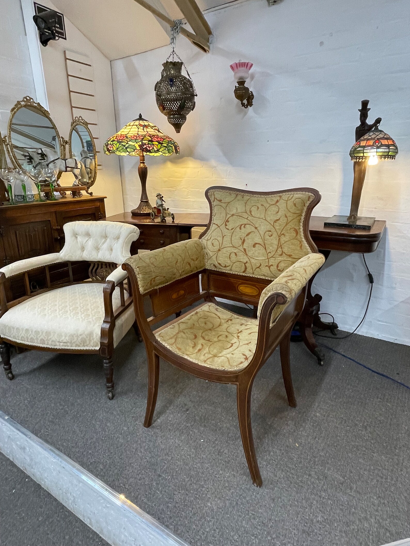 Chair Edwardian Inlaid British Edwardian Beautiful Condition - Etsy