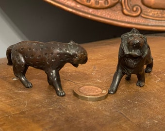 Black Jaguar, Leopard, Panther and lion Lost Wax Bronze