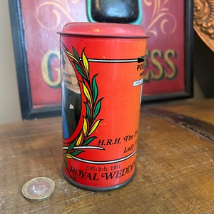 Charles and Diana wedding Commemorative Post Office Saving Post Box , Money Box