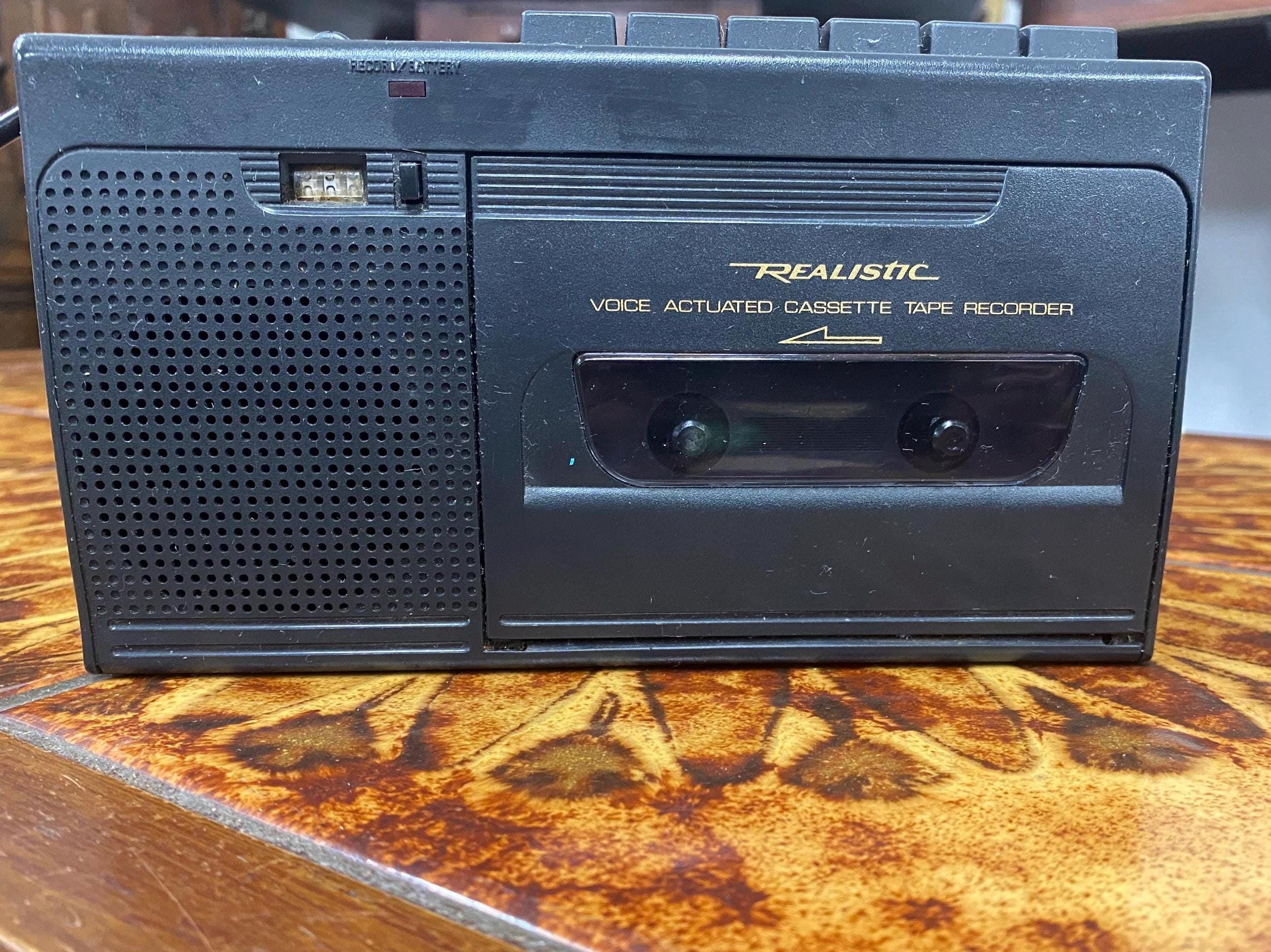 Vintage Realistic CTR-76 Voice Actuated Cassette Tape Recorder - Etsy