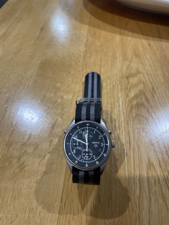 Vintage 1995 Seiko Men's Military RAF Pilots...