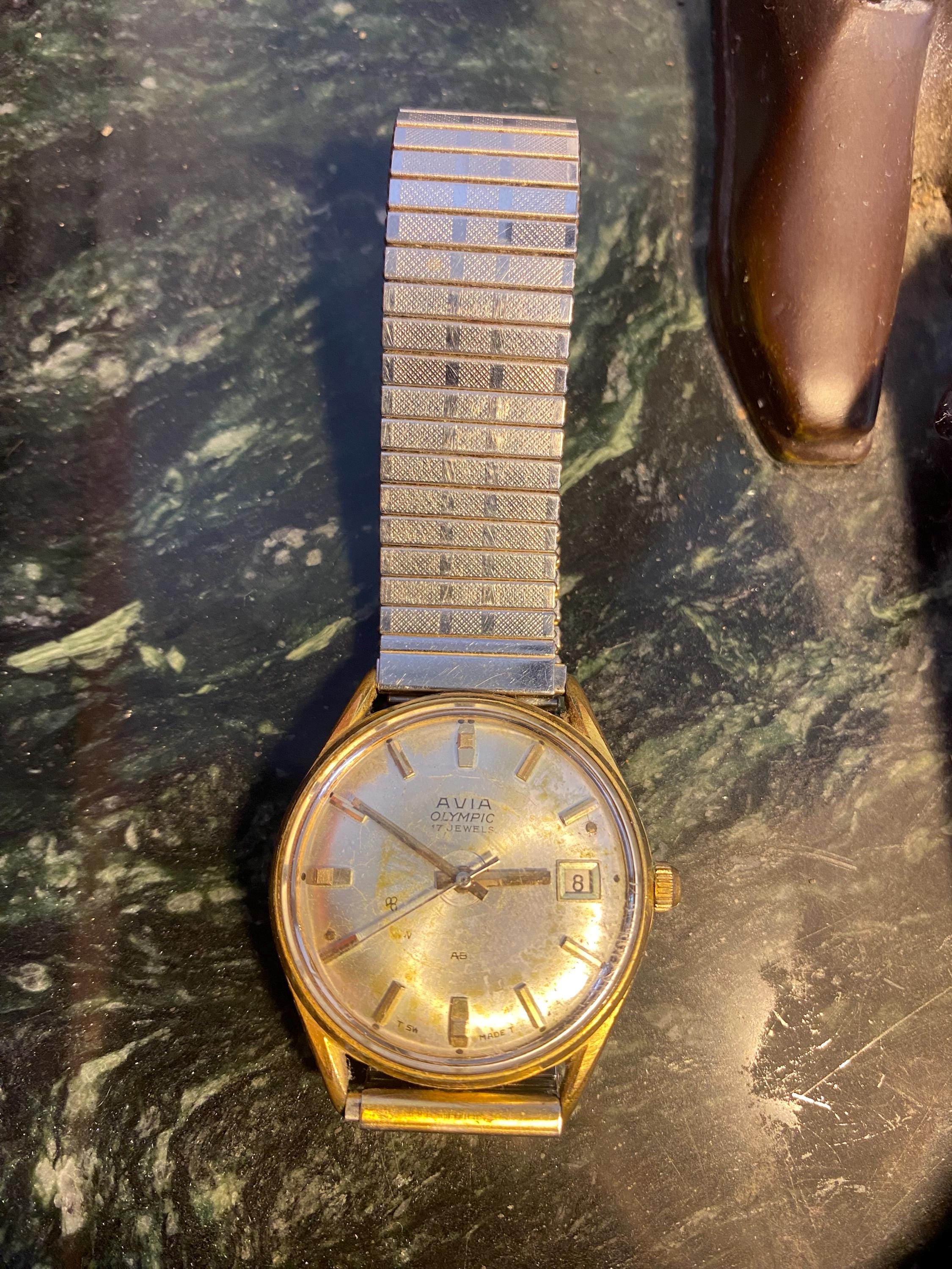 Avia Olympic 17 Jewels Wrist Watch 1950 s untested Etsy