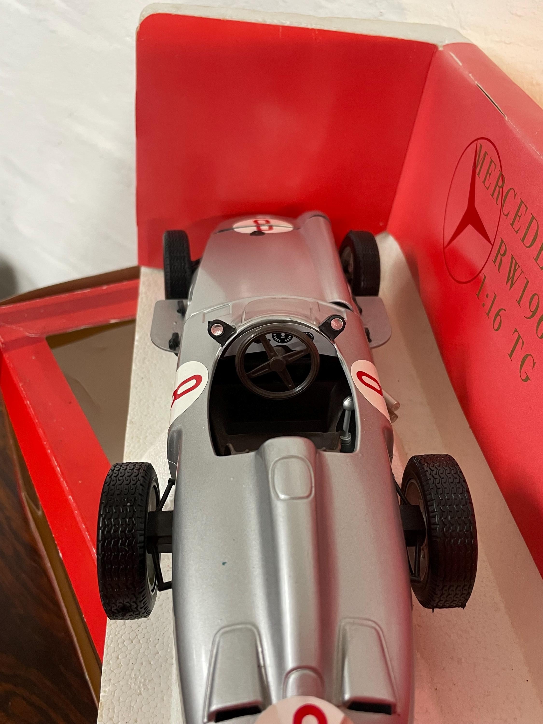 Rare Tonka Polistil Mercedes-benz RW-196 Silver Diecast 1:16 TG