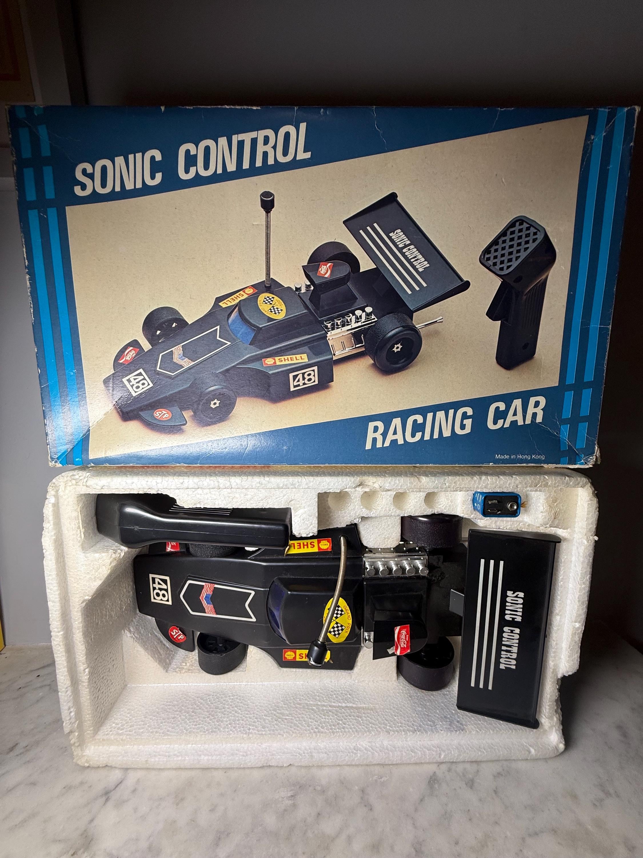 Vintage Sonic Control Battery Operated Racing R/C Car Boxed Full