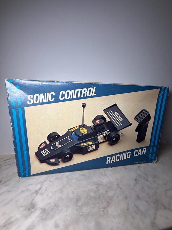 Vintage Sonic Control Battery Operated Racing R/C Car Boxed Full
