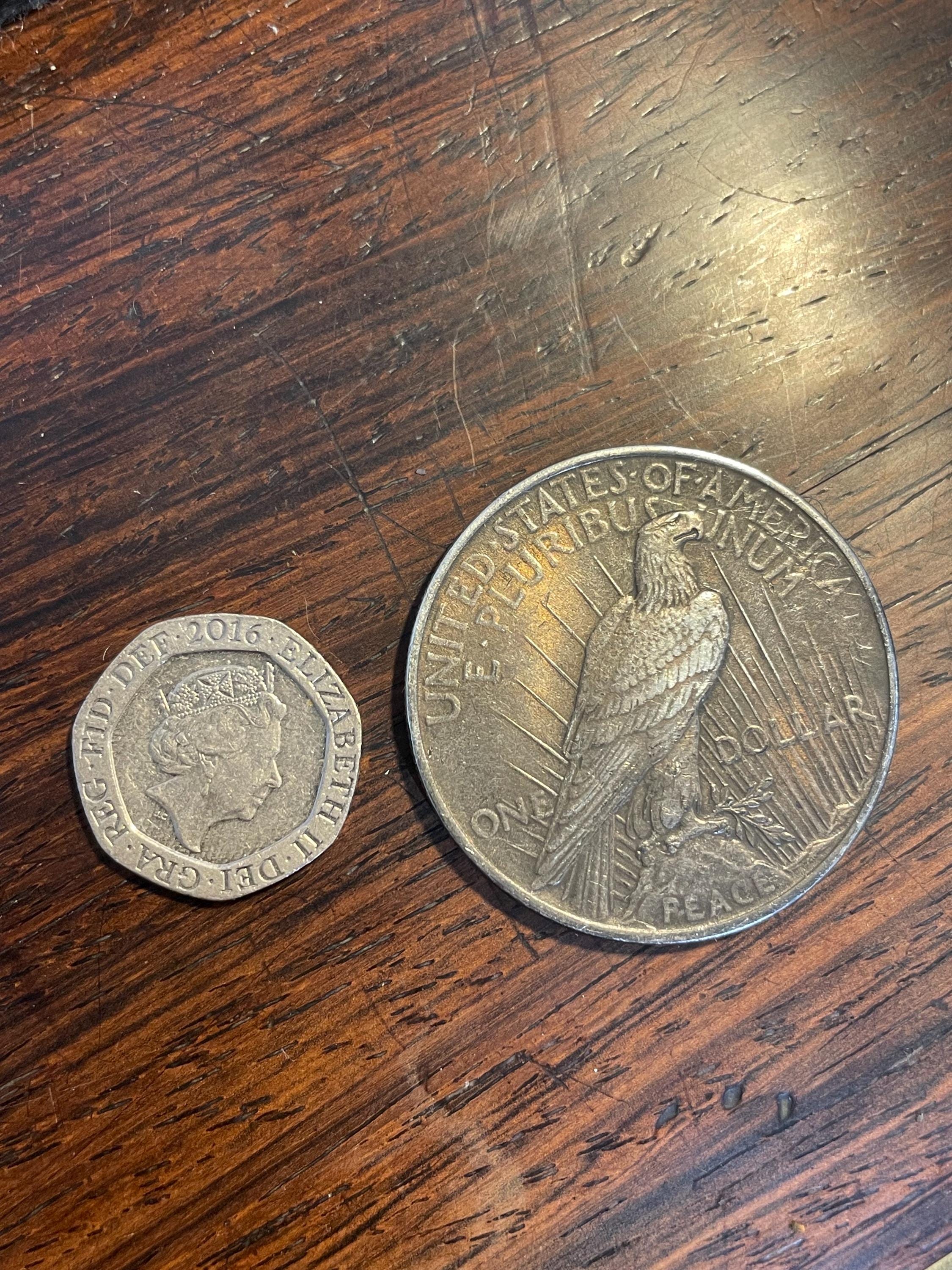 Rare 1924 Peace Silver Dollar Coin - Etsy