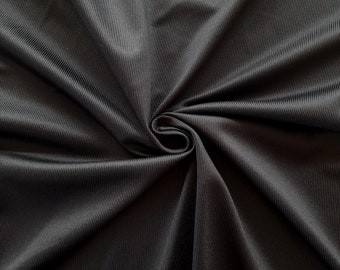 czarna dzianina stabilizująca na biustonosze i gorsety, tricot duoplex sprzedawana na 50 cm