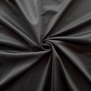 black stabilizing knit fabric for bra and corset, non-stretch lining for bra sold by the 50cm