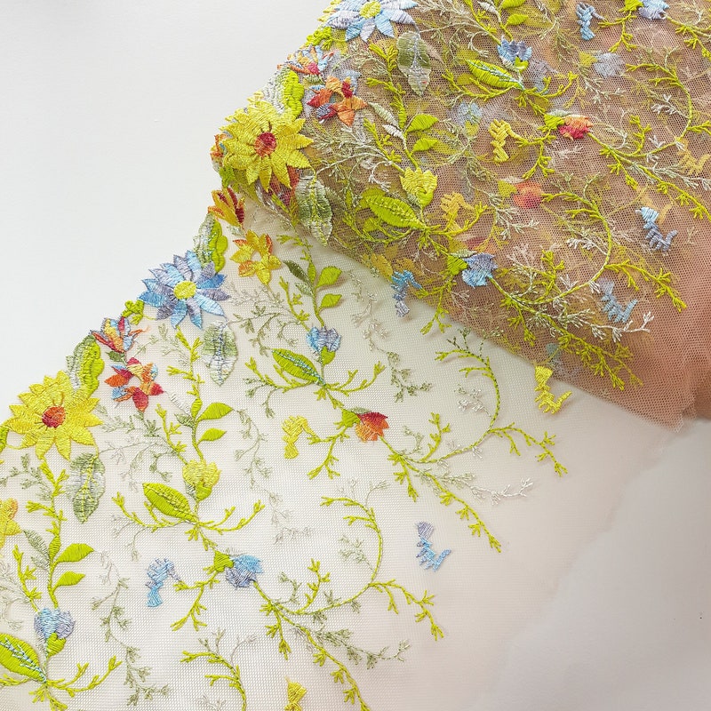 Embroidered Beaded Tulle Eb1108