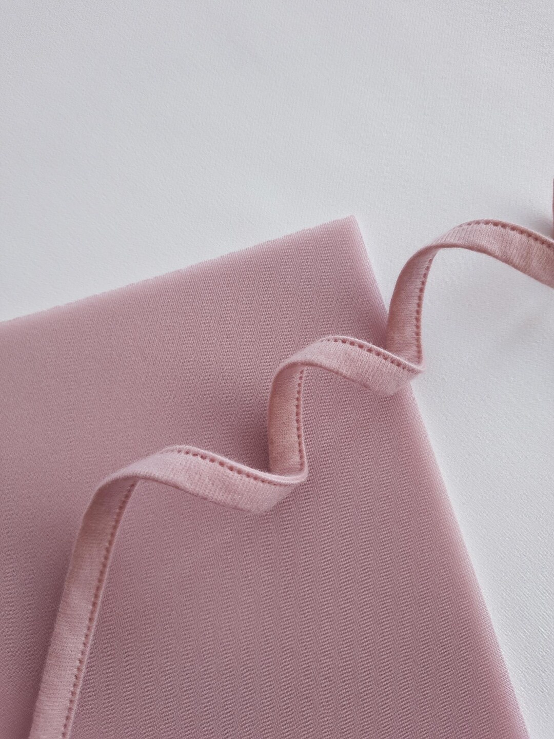 2 Meters Dusty Pink Bra Underwire Casing for Bra Making, Tunnel Tape ...