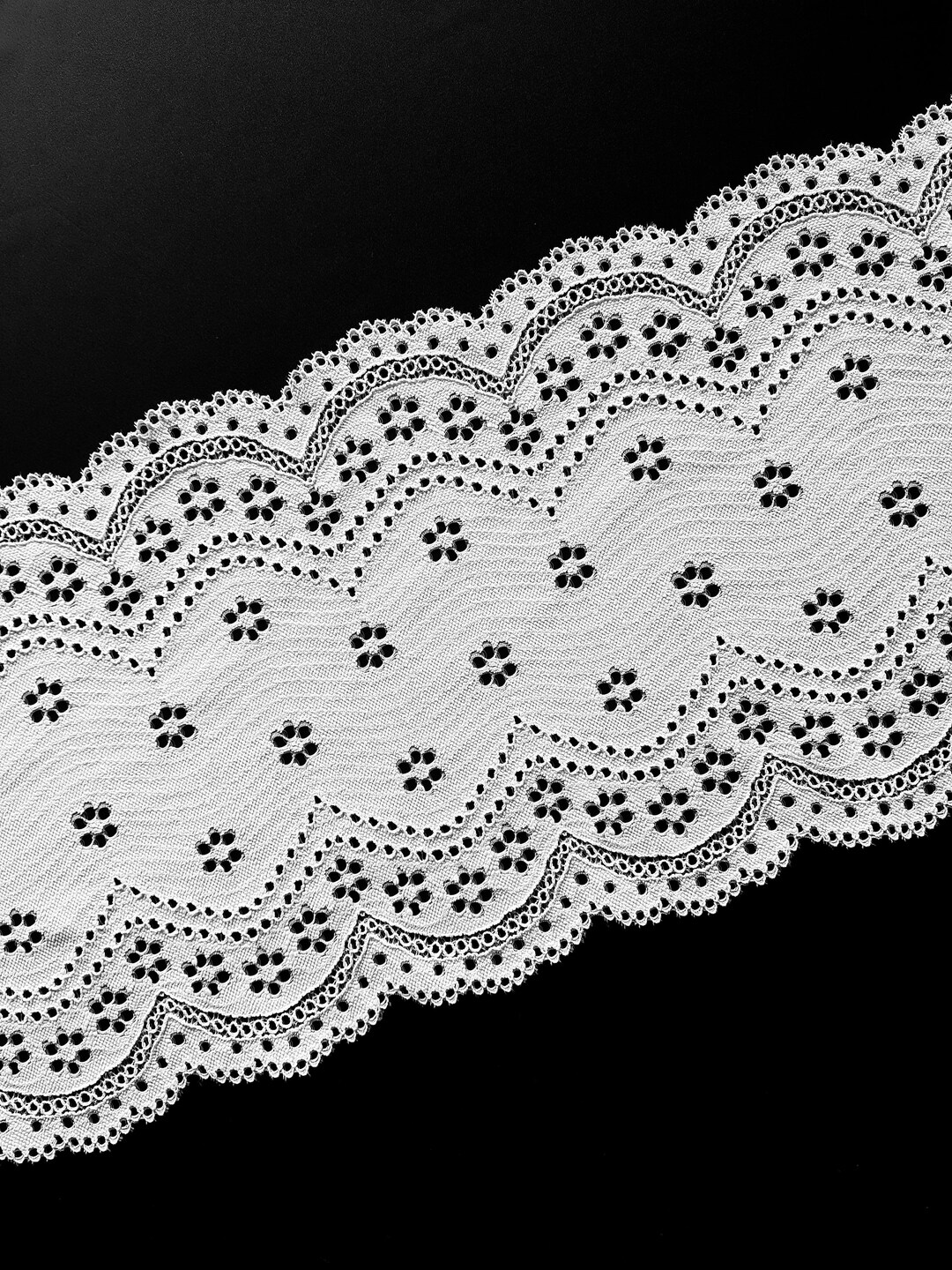 White Stretch Lace Trim for Sewing Elastic Lace for Lingerie Etsy