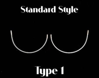 standard style nylon-coated metal bra underwires for lingerie or swimwear