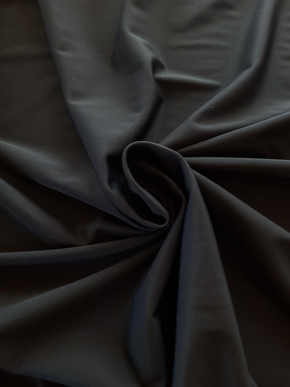 high-quality microfiber fabric for lingerie/underwear 0.5m black, stretch fabric
