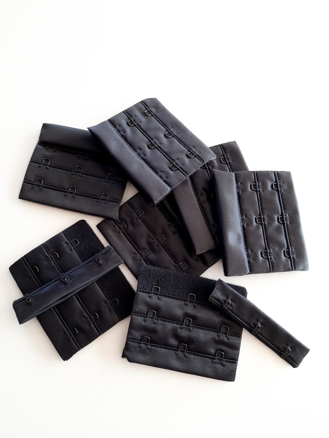 3x3 Hook & Eye 65 Mm Black Fastener for Bra Making and Sewing Underwear ...