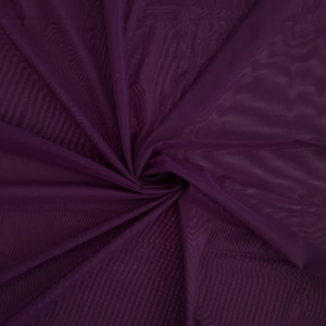 stretch powernet 50 cm pruimkleur, hoogwaardig stretchnet voor lingerie (turandot)