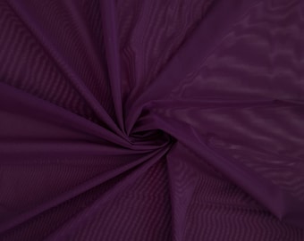 Plum Stretch Mesh Fabric for Lingerie and Bodysuits (Sold by 0.5m)