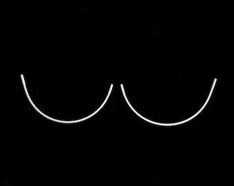 short style nylon-coated metal bra underwires for lingerie or swimwear