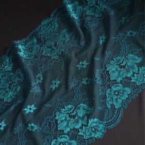 stretch lace trim for sewing lingerie, elastic lace fabric for bra making