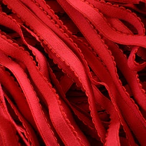 2 meters in sizes 10/12/15mm red edge picot plush elastic for bra underband, elastic for lingerie sewing