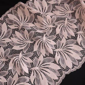 stretch lace trim for sewing lingerie, elastic lace fabric for bra making