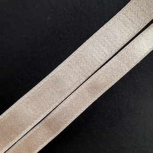 Light Beige Bra Strap Elastic, OEKO-TEX Certified for Lingerie, 10/15mm Sizes (Sold by 2 Meters)