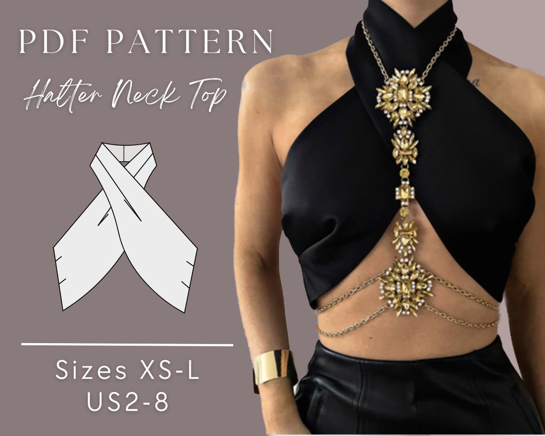 Drape Detail Cross-Over Halter Neck Sleeveless Shirts
