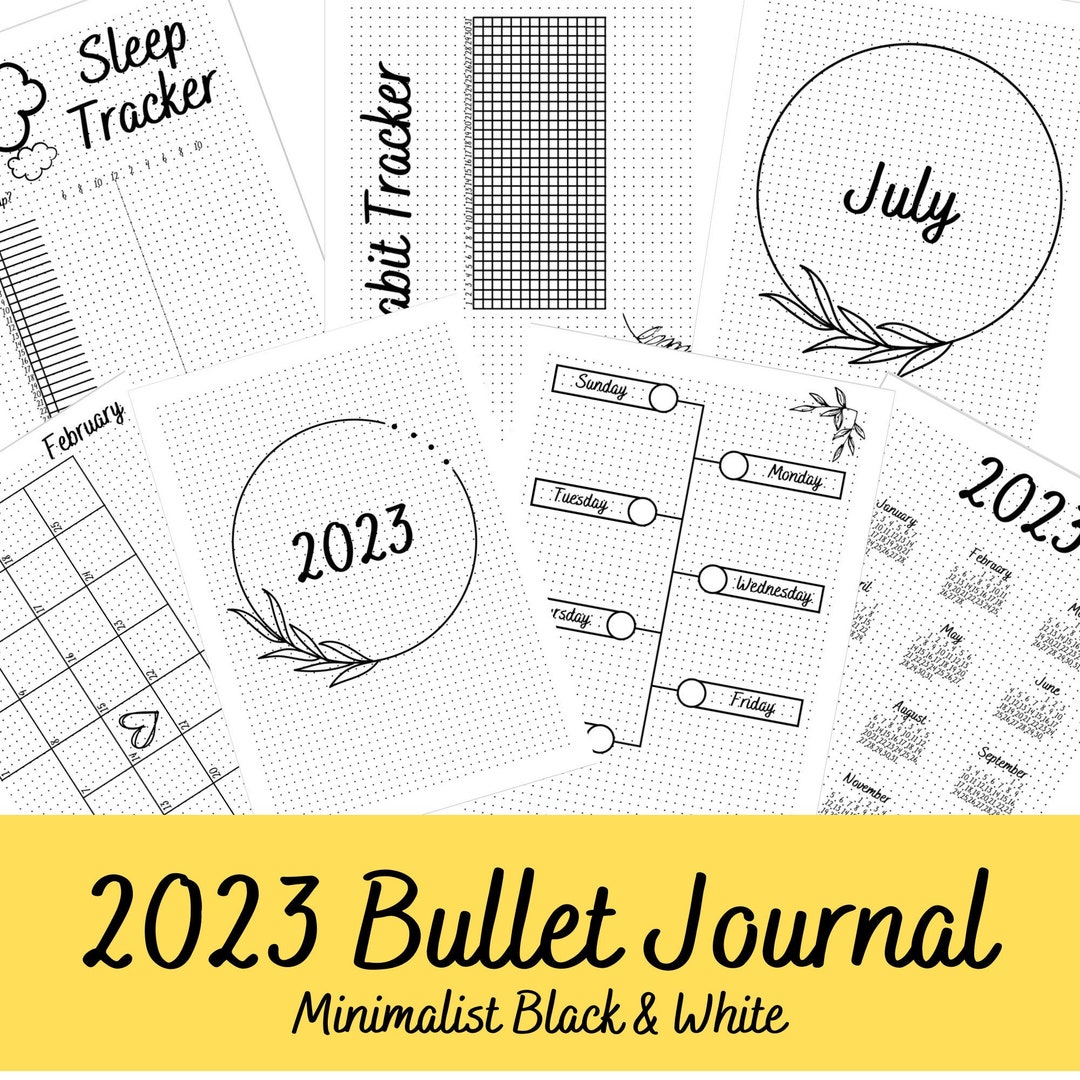 Base de Bullet Journal imprimible 2023 - Etsy España