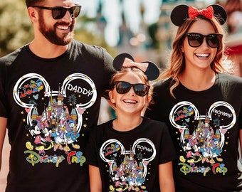 Camiseta personalizada de viaje a Disney 2026, sudadera, camiseta de vacaciones familiares Disney, camiseta a juego de Disney, camiseta de Castillo Mágico