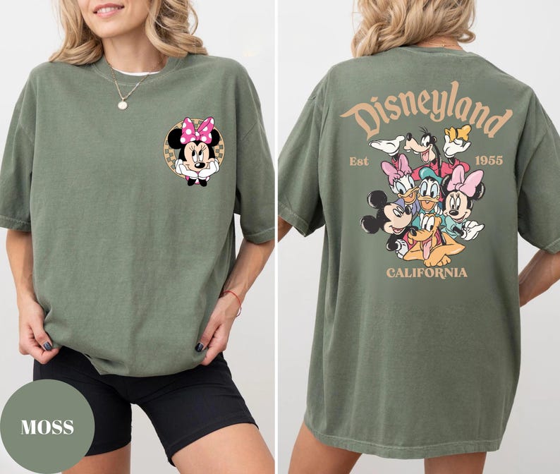 Custom Disneyland California Family Trip Comfort Colors Shirt: Mickey and Friends Tee,Family Trip Matching Shirt,Group Tee,Unisex Outfits image 10