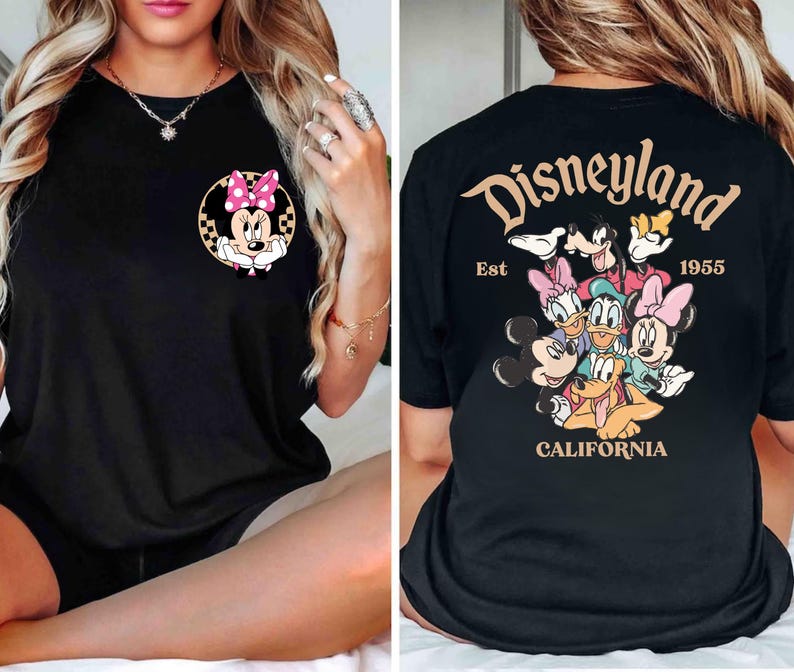 Custom Disneyland California Family Trip Comfort Colors Shirt: Mickey and Friends Tee,Family Trip Matching Shirt,Group Tee,Unisex Outfits image 8